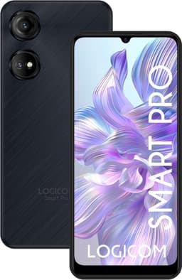 Logicom - Smart Pro - Smartphone - 6GB - Octa Core - 128GB + 256GB - 50 Megapixel - Android 14 - 6,7inch - 4G - Zwart — thumbnail 1