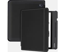 Lunso Geschikt voor Kobo Libra H20 hoes (7 inch) - sleepcover - Zwart
