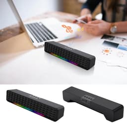Bluetooth 5.0-luidspreker-Subwoofer-Soundbar-RGB dynamische lichteffecten PC-luidsprekers-professionele dual-mode geluidseffecten-Geschikt voor computers, mobiele telefoons en tv's — thumbnail 1