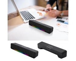 Bluetooth 5.0-luidspreker-Subwoofer-Soundbar-RGB dynamische lichteffecten PC-luidsprekers-professionele dual-mode geluidseffecten-Geschikt voor computers, mobiele telefoons en tv's