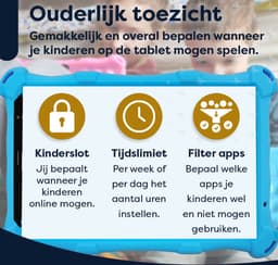 AngelTech Kinderpakket PRO MAX - Kindertablet PRO MAX + Kinderkoptelefoon - Android 15 - Combipakket - Kindertablet Vanaf 3 Jaar – Kinder Tablet – Kids Tablet - Tablet voor Kinderen - Blauw — thumbnail 5