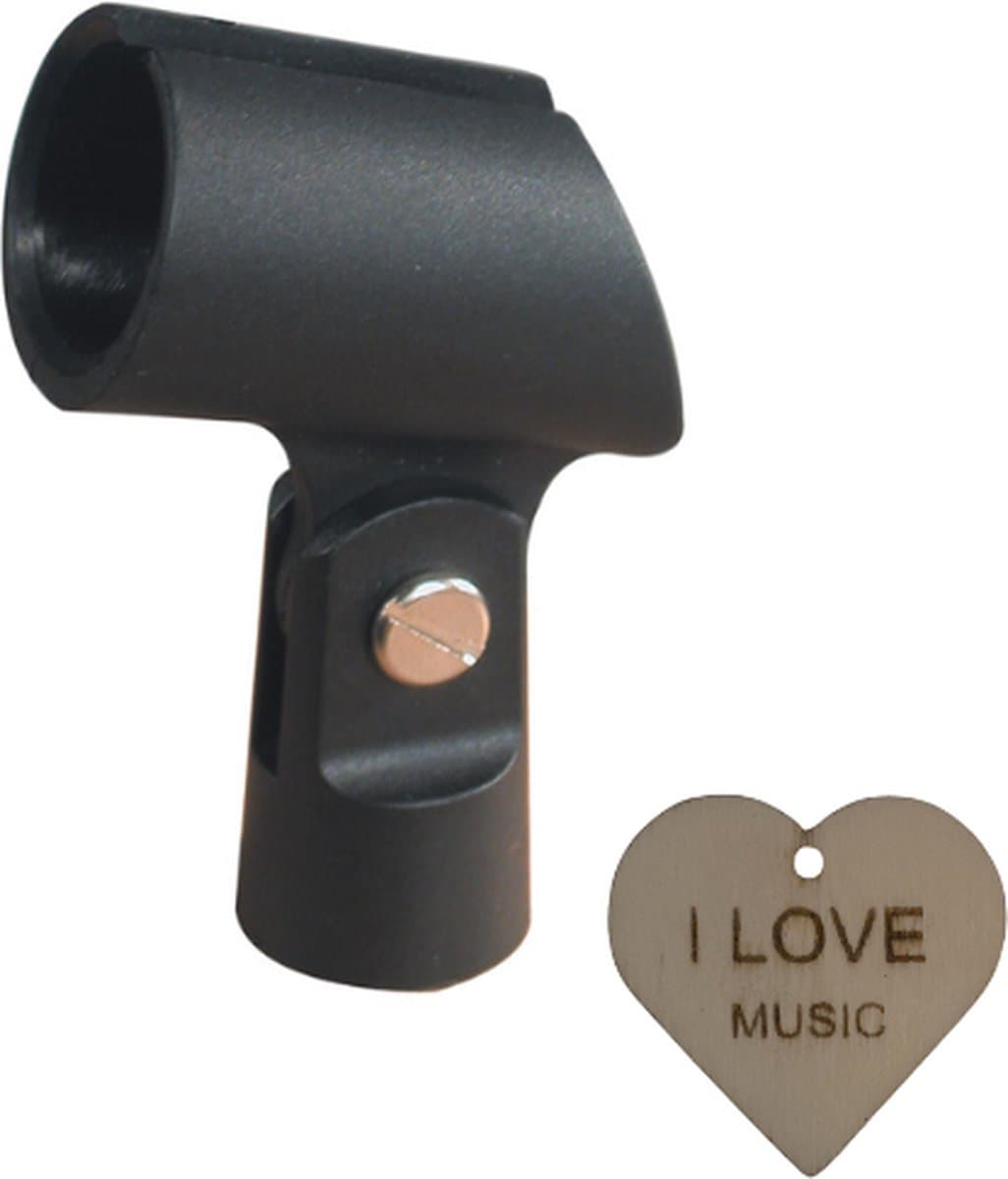 Specter Universele Rubber Microfoon Klem met Sleutelhanger - Microfoon Clip - Microfoon Houder — afbeelding 1