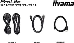 iiyama ProLite XUB2797HSU-B2 - 27 inch - Full HD - IPS - USB-Hub (2x) - Verstelbaar — thumbnail 4