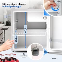 MKSS® Mini Koelkast - Minibar - Skincare Fridge - Wit — thumbnail 5