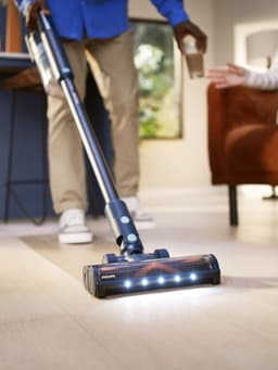 Philips Steelstofzuiger met Dweilfunctie XC5141/01 Aqua - Draadloos en Zonder Zak - Zuigmond met LED Verlichting - Kruimeldief - Batterijduur tot 60 min - Lichtgewicht - Blauw — thumbnail 3