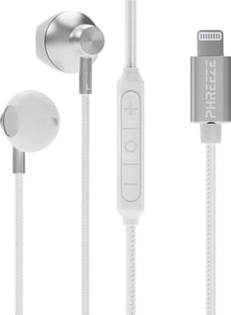 Phreeze EP21 Oordopjes met Draad - Geschikt voor Apple iPhone Oortjes - Lightning Aansluiting - Bass Boost - Microfoon - Voor 14 Pro Max en ouder — thumbnail 1