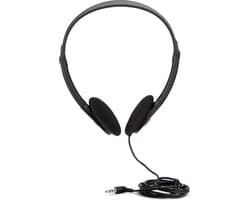 Koptelefoon stereo headset - compact en opvouwbaar - zwart