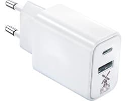 Dutch Quality® USB C Adapter oplader USB stekker - Telefoon oplader - Snellader - 20W- USB A & USB C - Geschikt voor smartphones, tablets, headphones, speakers, e-readers