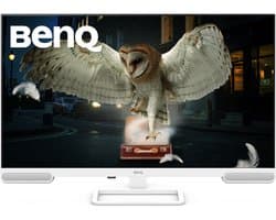BenQ EW3290U computer monitor 32 inch 4K - 3840x2160 - Premium grote monitor met 98% P3 kleurdekking - AI Contrast technologie, ingebouwde 2.1 speakers met woofer - 1 USB Type-C - 3 HDMI poorten- Ergonomisch design - Eye-Care Technology