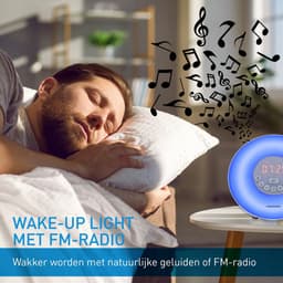 Grundig Wake-Up Light met FM-Radio - Lichtwekker met Simulatie van Zonsopgang - Digitale Licht Wekker met 10 Natuurlijke Geluiden en Kleurenverlichting - Inclusief Snooze- en Timerfunctie — thumbnail 5