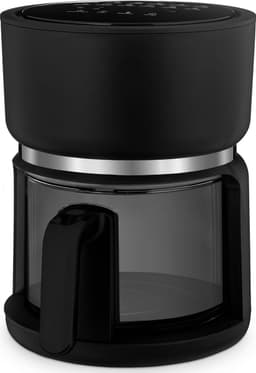 4SWISS ABB-G24 Pure Glass - Airfryer - Heteluchtfriteuse - 1200W - 3L - Touchscreen - Glazen bak - Zwart — thumbnail 6