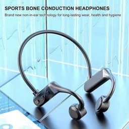 OFMOTRA Bone Conduction Headphone - Open Ear Koptelefoon - Sport Headset - IPX5 Waterbestendig - Oortjes Draadloos - Draadloze Koptelefoon - Bluetooth Oordoppen met Nekband - Zwart — thumbnail 6
