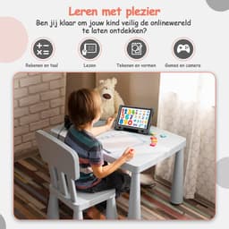 Olvy Kindertablet PRO - 6000 mAh - Vanaf 3 Jaar - 128GB - 4GB+4GB RAM - Ouder Control App - 10 Inch - Tablet - Tablet Kinderen & Volwassenen - Stevige Beschermhoes - 100% Kidsproof — thumbnail 5