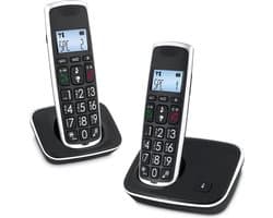 ApexArte® Huistelefoon - Senioren Telefoon Vaste Lijn - GSM - Zwart