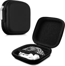 kwmobile In-Ear hoofdtelefoon tas - In Ear Headphones beschermtas - Earphones Case Cover hoes voor koptelefoon in zwart — thumbnail 1
