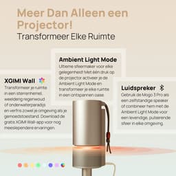 XGIMI MoGo 3 Pro met Creatieve Optische Filter – Draagbare Smart-projector - Beamer - 130° rotatie - 450 ISO Lumen – Google TV/Netflix-licentie - Harman/Kardon 2x 5W luidsprekers - Dolby Audio - ISA 2.0 - Bluetooth — thumbnail 3