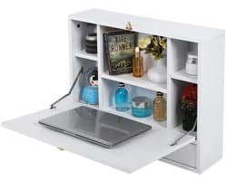 Opvouwbaar Laptop Bureau - Opvouwbaar - Bureau - Laptop - Laptops - Laptop Standaard - Wandgemonteerd - Bureau Organizer - Organizer - Bureaus - Tafel - Tafeltje - Kast - Kastje - Opbergkast - Opbergrek - Opbergkasten - Opbergbox - Opberg