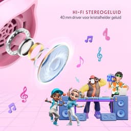 StayPowered Kinderkoptelefoon - Veilig en Comfortabel Luisteren - 85 dB Volume Begrenzer - HD Stereo Geluid - Lichtgewicht & Opvouwbaar - Verstelbare Hoofdband - Brede Compatibiliteit - Zacht & Duurzaam - Roze - Levering Sneller dan Aangegeven! — thumbnail 4