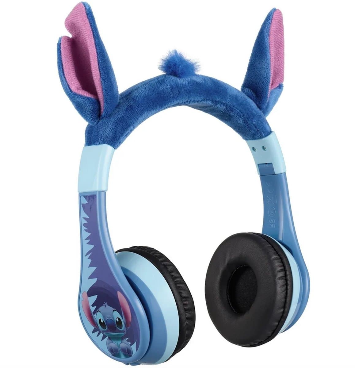 Stitch - draadloze kinderkoptelefoon - pluche oortjes - met volumebegrenzing - lange speeltijd — afbeelding 1