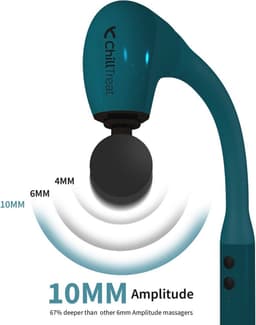 Diep Weefsel Massagepistool voor Pijnverlichting van Rug, Nek en Schouders met Verlenghandvat - Superstil en 4 Massagehoofden — thumbnail 3