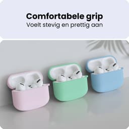 Siliconen Case voor Apple AirPods Pro en Pro 2 – Schokabsorberende Beschermhoes met Clip – Val- en Krasbestendig – Zacht Silicone Hoesje – Ondersteunt Draadloos Opladen – Perfecte Pasvorm – Stijlvol en Duurzaam – Zwart — thumbnail 2