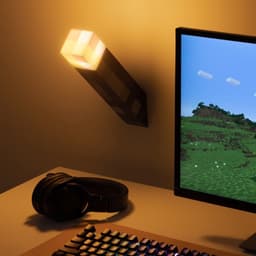 Minecraft Lamp - Minecraft Torch - Minecraft Light - Minecraft Nachtlampje - 28cm - LED - USB oplaadbaar — thumbnail 2