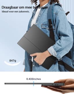 UPERFECT Portable Monitor E06 15,6" Draagbare Monitor Touchscreen | Ingebouwde Batterij | Full HD Spiegelend IPS draagbaar scherm| 10-Punts Aanraking | USB-C PD — thumbnail 2