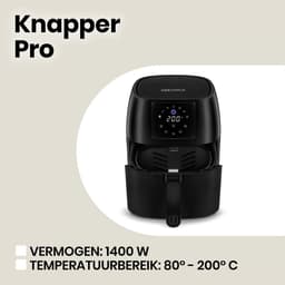 Zeegma Knapper - Heteluchtfriteuse - Airfryer 1400W - Tot 200°C in 60 seconden - 4,5L Kom — thumbnail 8
