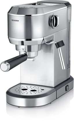 Severin KA 5997 Espressomachine ‘Newspresa’, ca. 1350 W, Hoogwaardig RVS portafilter in sterk design met krachtige Italiaanse 19 bar ULKA pomp voor een perfecte crema en ideale aromaontwikkeling — thumbnail 2