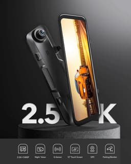 Wolfbox G840H 2K Wifi Gps 32gb Mirror dashcam - Parkeermodus - 12,0 inch touchscreen Lcd - 2.5K + Full HD resolutie - Wifi met App - Gps ontvanger - 32gb Micro SD kaart - Spiegel dashcam en digitale binnenspiegel — thumbnail 2