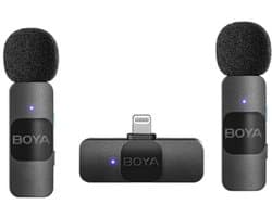 BOYA BY-V2 (V2.0) microfoon Zwart Microfoon met bevestigingsclip