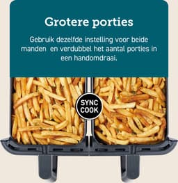 Cosori Dual Basket - Airfryer XXL – 8.5L – 2 Manden – 6 Programma’s — thumbnail 12