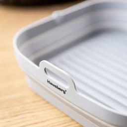 KLAUSBERG - 2-delige Siliconen Airfryer Bakvorm Set - Herbruikbaar en Hittebestendig tot 230°C - Geschikt voor Airfryer, Oven en Magnetron — thumbnail 3