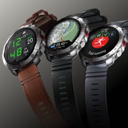 Polar Grit X2 Pro TITAN Premium Outdoor Smartwatch, Brons leder M/L, extra Zwarte Silicone horlogebandje S/L — thumbnail 3