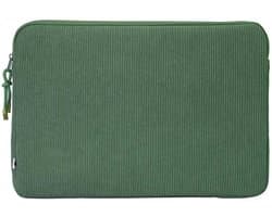 Selencia Corduroy Laptop Sleeve - Laptop Hoes geschikt voor 13 / 13.3 / 13.6 / 14 / 14.2 inch - Sage Green
