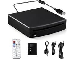 Draagbare Externe CD/DVD Speler met USB en AUX voor Auto, Laptop en TV