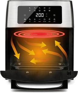 XXL 15L Airfryer Oven met 10 Programma's en Digitale Display - 1700W — thumbnail 6