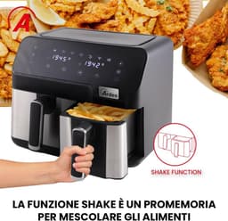 Dubbele Luchtfriteuse met 9 Liter Capaciteit en Digitale Touch Bediening — thumbnail 3