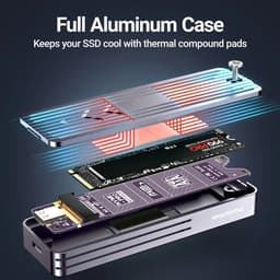 JEYI i9X - Slimme SSD Behuizing - USB 3.2 Gen 2 10Gbps - Visueel Display - Externe Adapter - Voor Geavanceerde Gebruikers - Model i9X — thumbnail 5