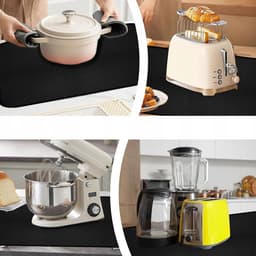 Airfryer Mat - Siliconen kookplaat beschermer - 60x40cm - Hittebestendig tot 560°C - Voor Airfryer, Oven & Barbecue - Makkelijk Schoon Te Maken & Anti-slip — thumbnail 4