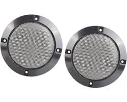 Jhubers Goods - Speaker Grill Afdekking - Geluidsisolatie - Compatibel met Alle Modellen - Universeel - Geluidsdemping - 2 Stuks - 5 Inch - Speaker Accessoire - Zwart - Vervangingsonderdeel - Geluidsreducerende Luidsprekerbescherming