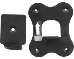 Boekenplankluidsprekers Beugel - Luidsprekerbevestigingen - Compatibel met - Surround Soundbar Ophanging - Metaal - Zwart - SWA 9500S - HW Q900A - Q800A - Q700A - Ophangsysteem voor Achterspeakers - Geschikt voor Boekenplank - TV - Home Theater