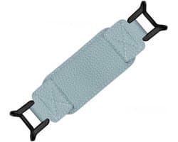 E-reader, geschikt voor tablets van 6-8 inch, met polsbandje als standaard, flexibel ontwerp, gemaakt van PU-leer, blauw.