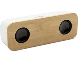 Draadloze Bluetooth Speaker 10W Stereo met Bamboe Behuizing