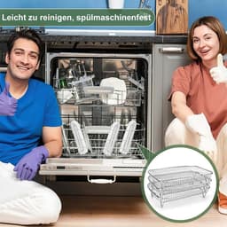 Accessoireset voor airfryer, gemaakt van roestvrij staal – drielaags metalen rooster, geschikt voor airfryers, te gebruiken als uitlek- en grillrooster, voedselveilig en duurzaam. — thumbnail 5
