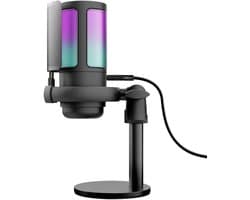 Trust GXT 238 Auron - USB Microfoon - Gaming en Streaming - Cardioïde - RGB Verlichting - Zwart