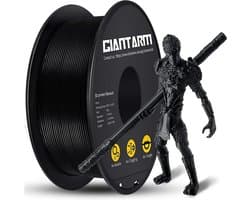 PETG Filament 1.75mm Zwart - 1KG Hoge Precisie 3D Printer Materiaal