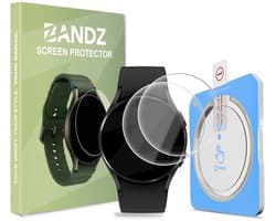 Bandz Gehard Glas Screenprotector (2 Pack) 40mm met One-Click installatietool – geschikt voor Samsung Galaxy Watch 4 40mm - Helder - Krasbestendig - Bubbelvrij