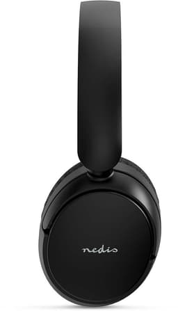 Nedis Draadloze Over-ear Koptelefoon - Batterij 1 werkingstijd standaard verbruik: 720 min - Ingebouwde microfoon - Drukbediening - Ondersteuning voor spraakbesturing - Volumebediening - Zwart — thumbnail 4