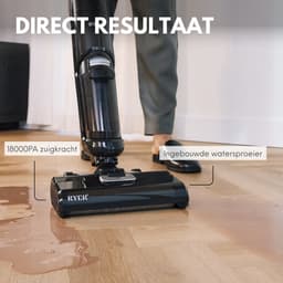 RYER DualForce Vloerreiniger - Draadloze Stofzuiger & Dweil in 1 - Nat & Droog Reinigen - Zelfreinigend - 3 Snelheden - Zelftrekkende werking - 35 min Accuduur - Twee-Tank Systeem - Lichtgewicht — thumbnail 2
